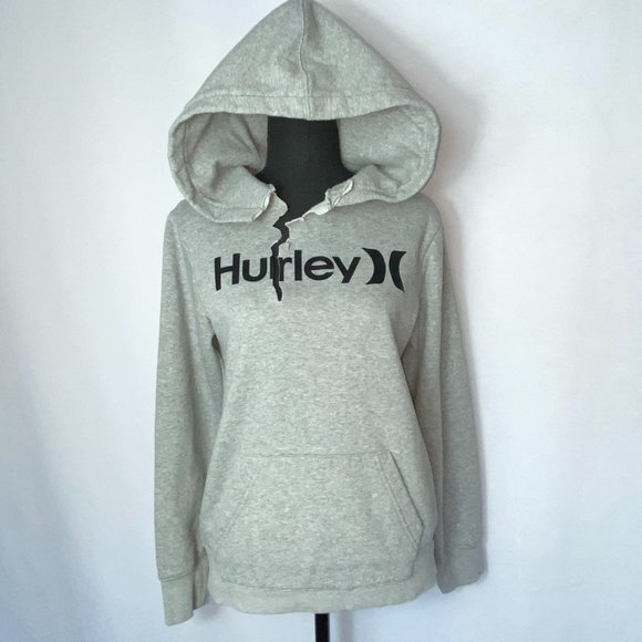 Hurley Hoodie Cut Ripped Neck Size Large (14/16) - Picture 4 of 7